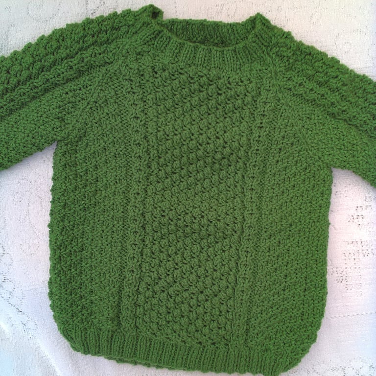 Child's Cable Pattern Round Neck Jumper, Children's Clothes, Custom Make
