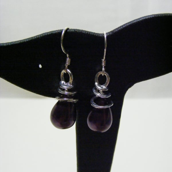 Sterling Silver and Shell Pearl Drop Earrings