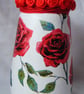 Recycled glass red rose vase - Image 7