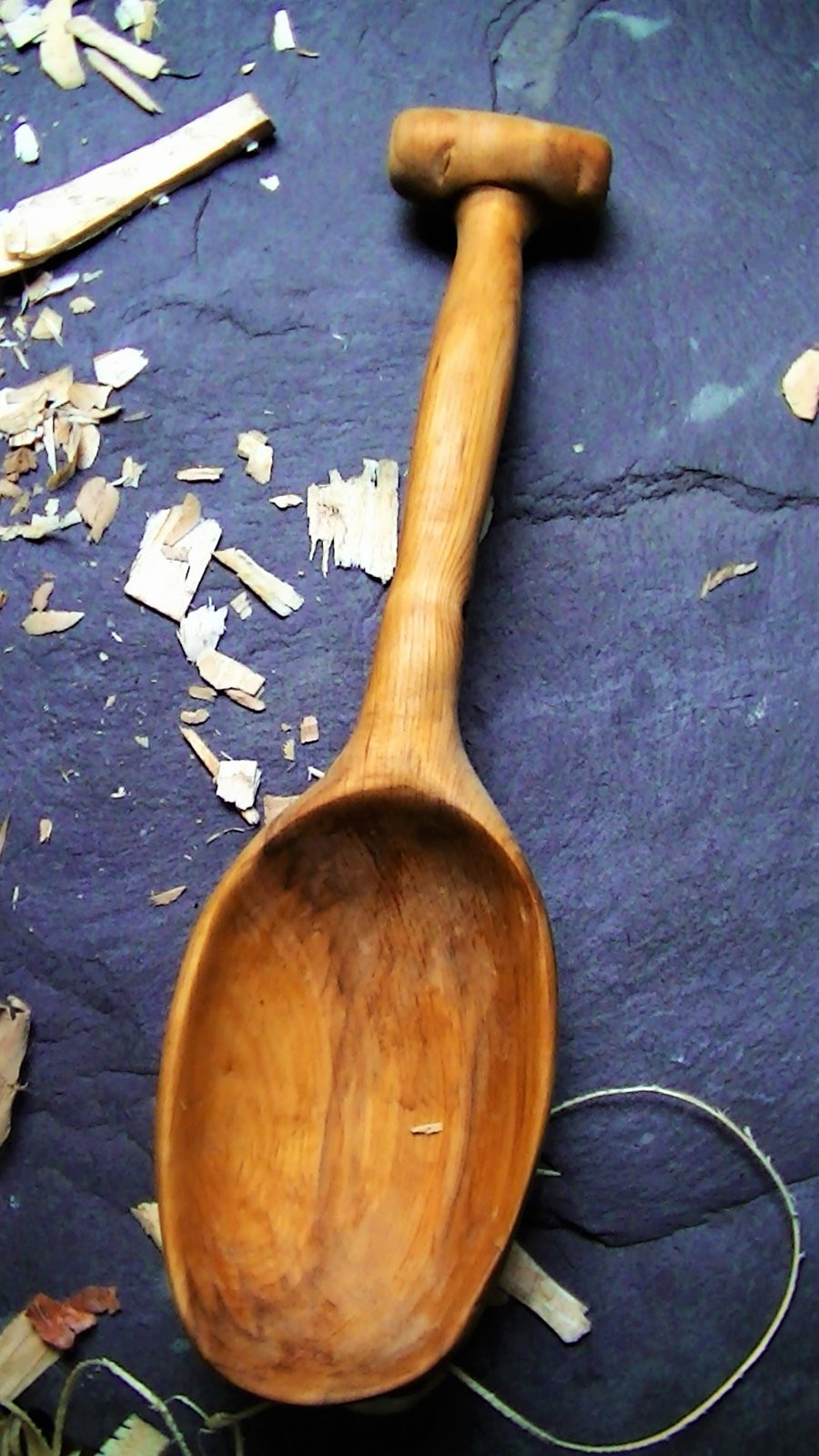 Handcarved Rowan Wood Cassoulet Spoon