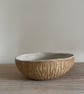 Handmade ceramic carved bowl - Image 3