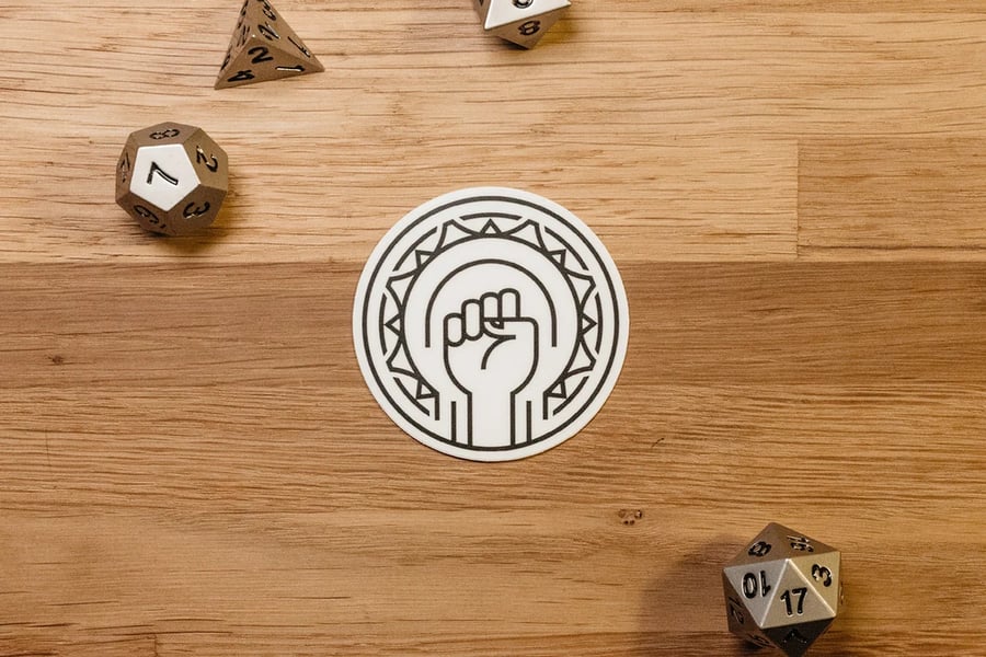 Monk Sticker - accessories for D&D players
