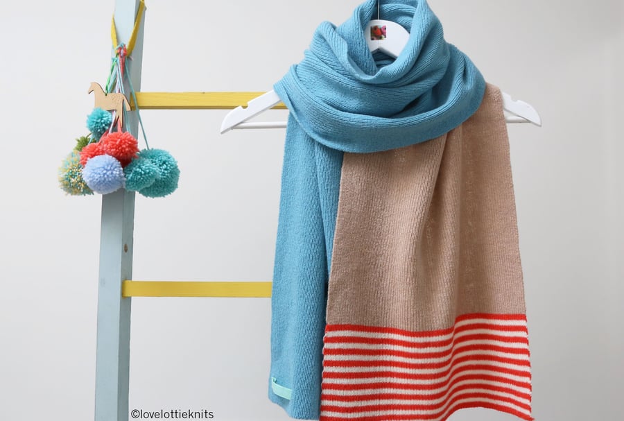 Colour Blocks Lambswool Scarf