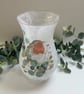 Decoupage Large Glass Vase: Robin, Upcycled - Image 3