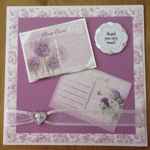 Floral Postcards - 8x8" Thank You Card