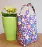 Mini Easter gift bag: mauve floral