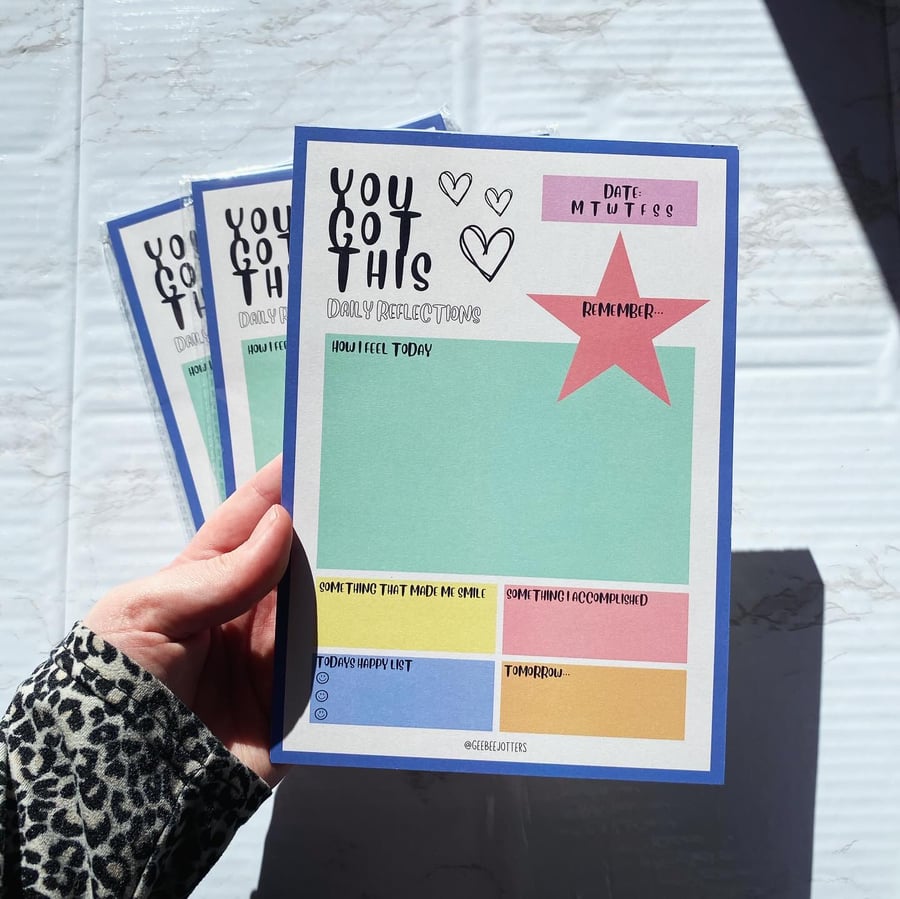You Got This A5 Self Care Daily Journal Notepad