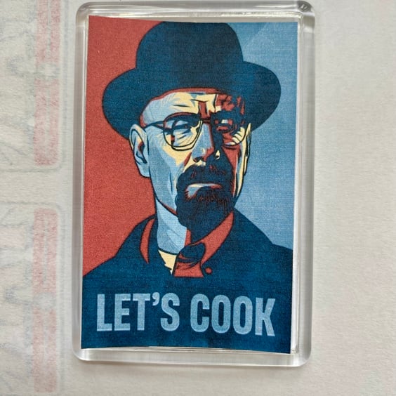 Lets Cook Breaking Bad Walter White decorative  fridge magnet