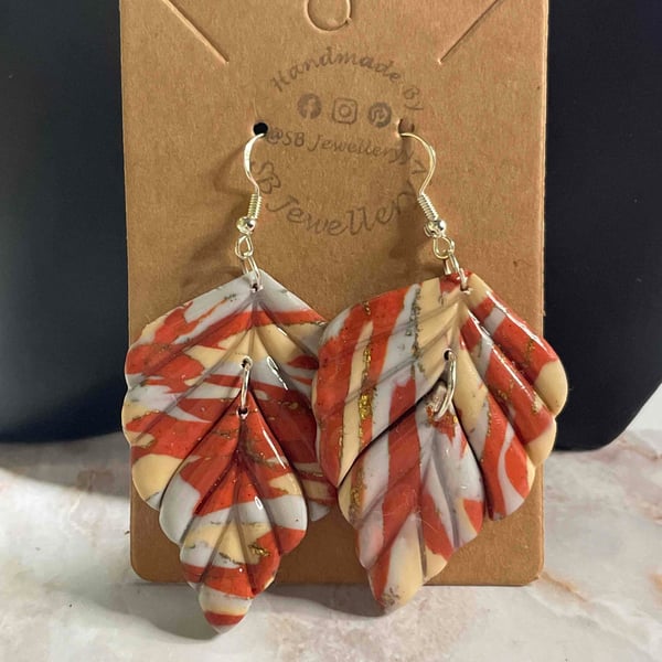 Handmade Polymer Clay Autumn Earrings