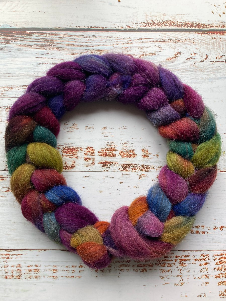 Suffolk Spinning fibre 100g Beginner spinner OOAK