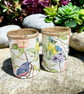 Spring Bird Floral Handmade Recycled Eco-Friendly Indoor Kitchen Herb Gift Set