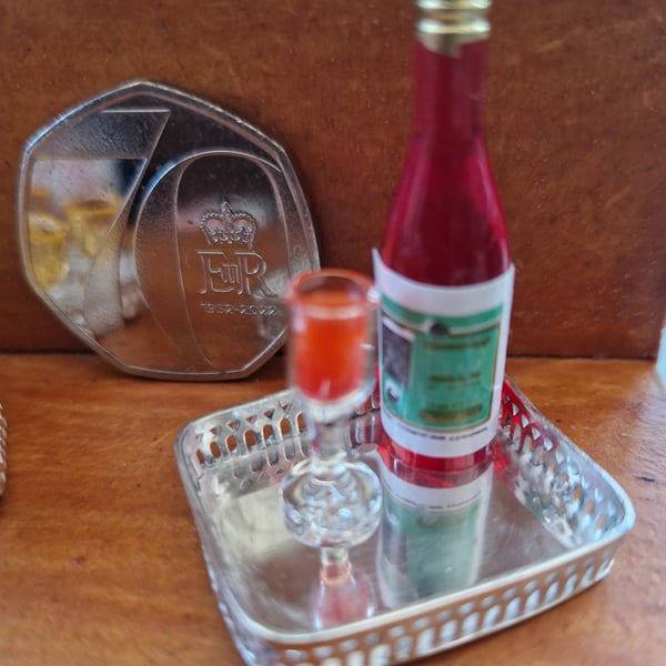 12th Scale Silver Gallery tray