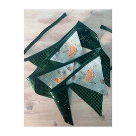 Christmas bunting with birds