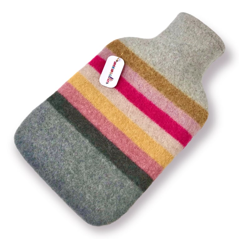100 % Felted Merino Lambswool Hot water bottle 