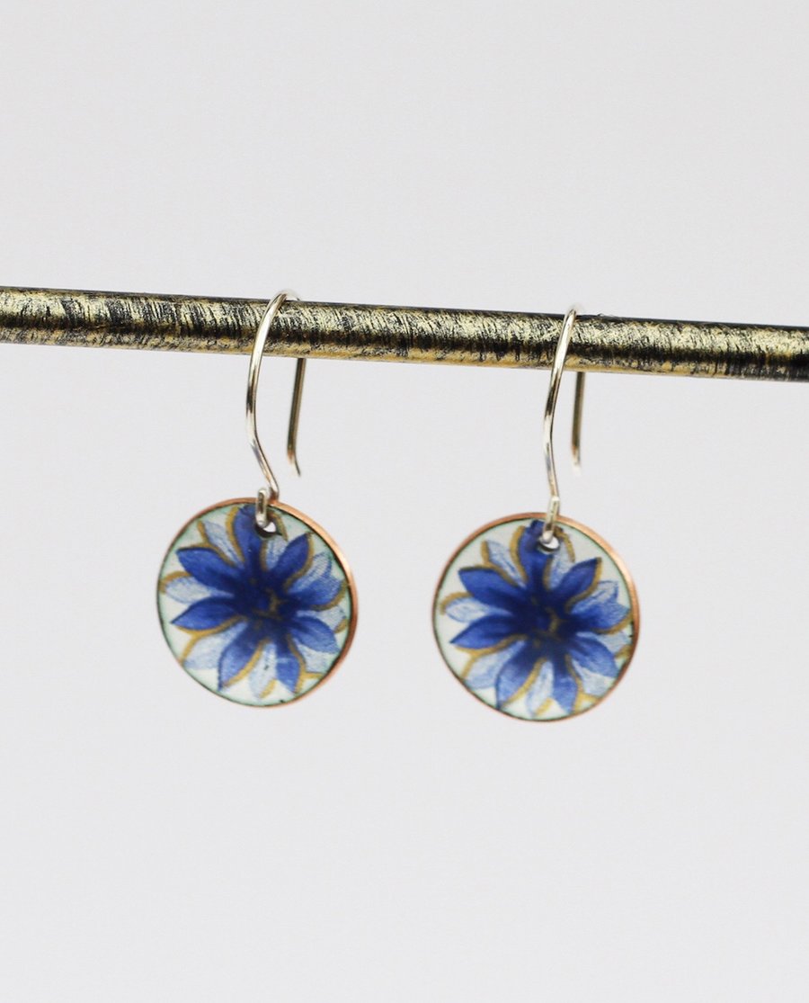 Blue Flowerburst earrings