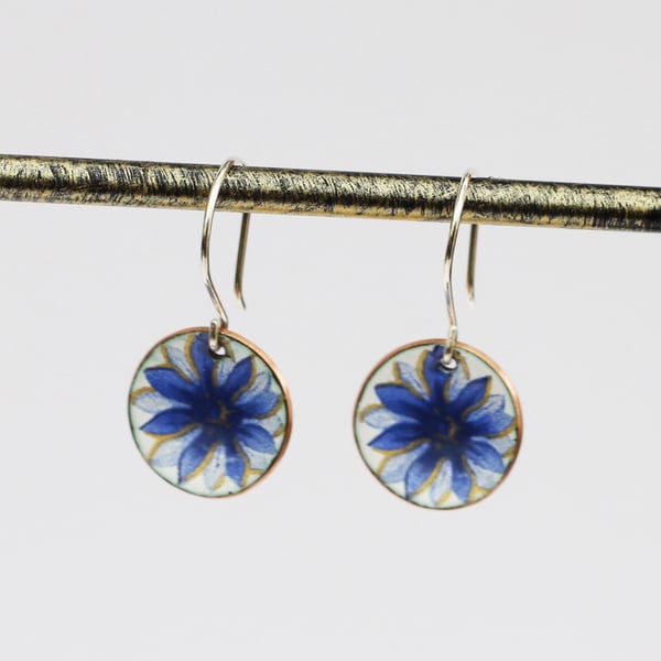 Blue Flowerburst earrings
