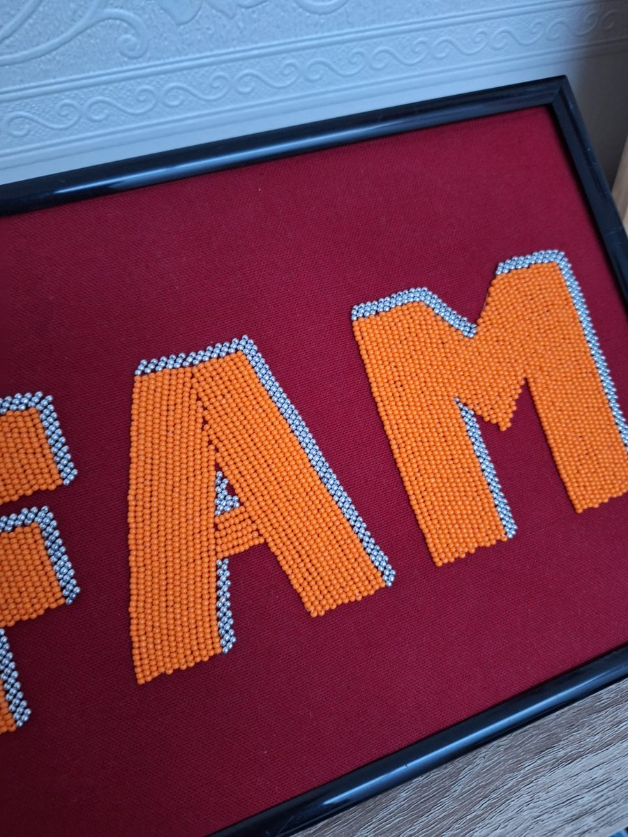 FAM beaded wall art