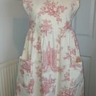 Country cottage style apron  in English toile