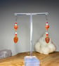 Agatha - Agate Leaf Earrings  - Image 2