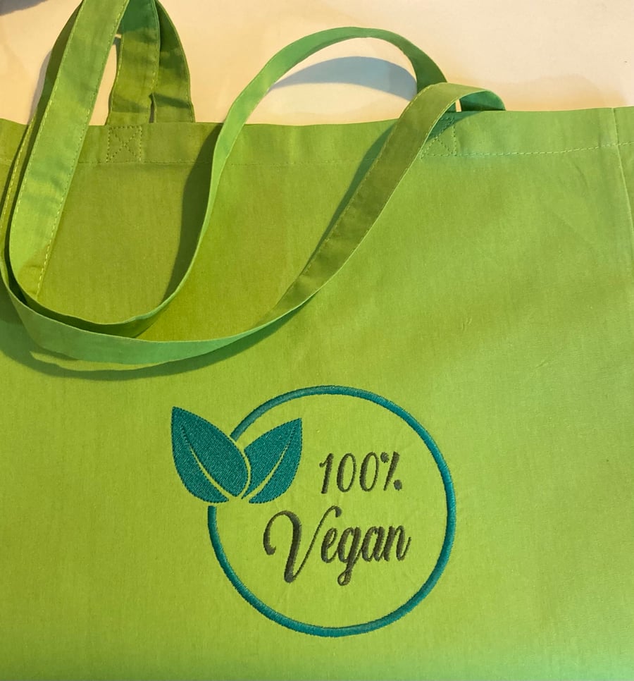 100% Vegan reusable tote bag 