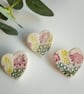 Mini wildflower ceramic brooch - Image 1