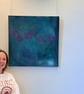 "Gentle Roses" Original Abstract Painting  - Image 5