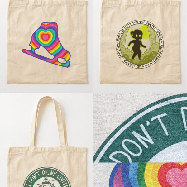 Figure Skating Tote Bags (3 designs)