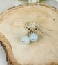 Semi-Precious Amazonite Bead & Sterling Silver Earrings 
