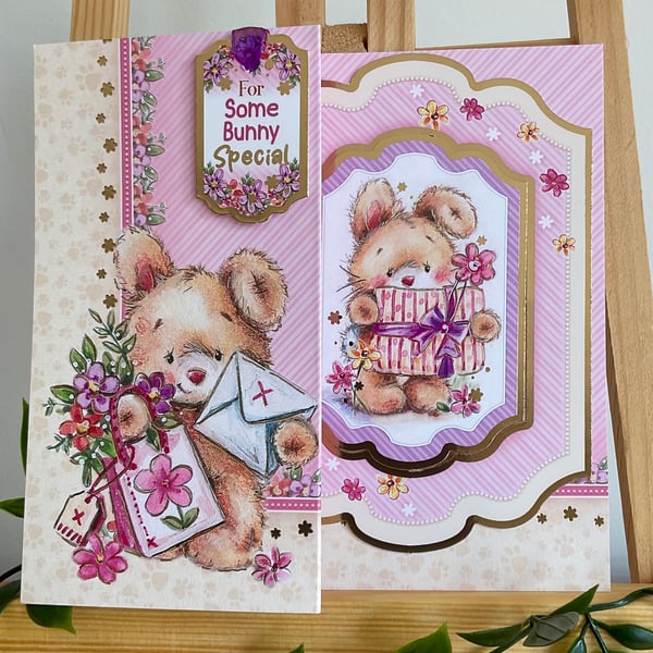  Bunny card suitable for birthday or other occasion 