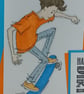 Handmade teenager birthday card - skateboarder - Image 2