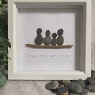 Pebble Art “Family is the heart of the home” 