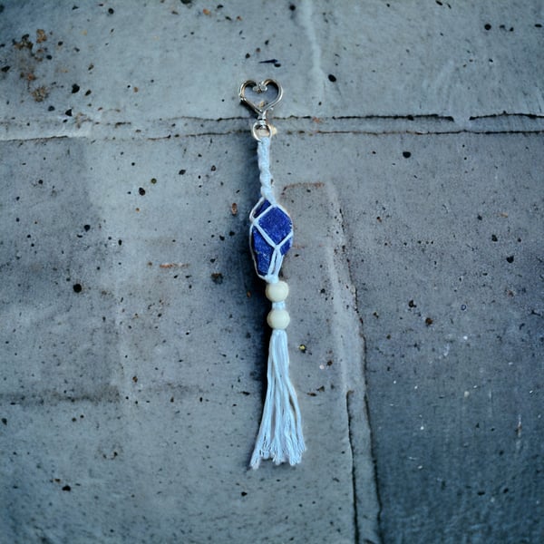 Lapis Luzuli keychain 