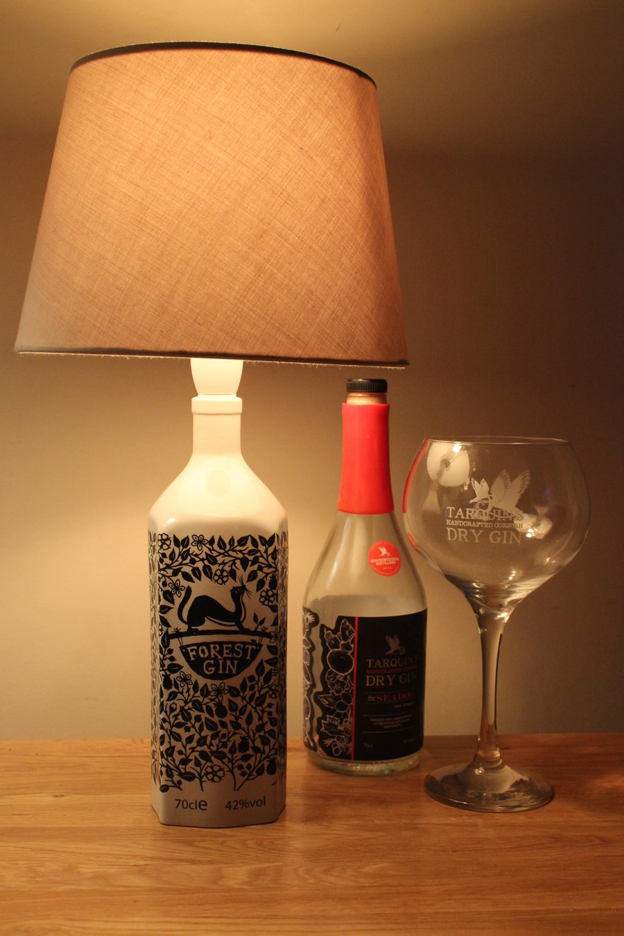 Gin Bottle Table Lamp
