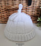Designer Luxury Merino Wool Baby Hat & Booties Set 0-3 months size - Image 3