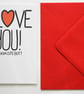 I Love You! And Your Cute Butt  Funny Valentine's,Birthday, Anniversary Card - Image 3