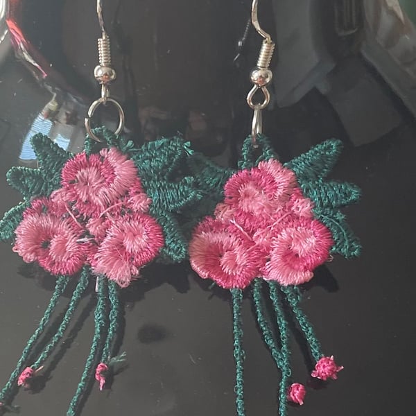 Handmade Free Standing Lace Earrings