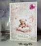 Greeting Card With Love Bear  by Carolee Crafts PB1 - 0003 - Image 1