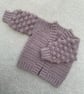 Bobble Sleeve Cardigan - Handmade Crochet Baby & Children's Cardigan - Image 2