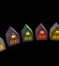 Eco resin houses, ideal for a LED tealight.