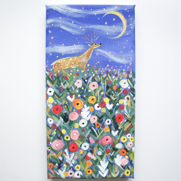 Wildflower Meadow Acrylic Painting