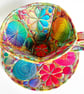 Teacup and Saucer Textile Art Sculpture Free Machine Embroidery  - Image 8