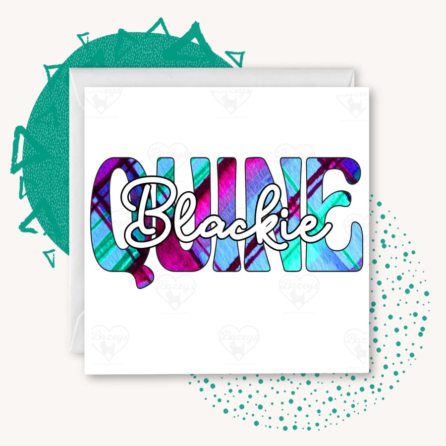 Blackie Quine - Blackburn Doric Greetings Card
