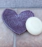 Trinket bowl soap dish spoonrest heart handmade soapdish stoneware pottery - Image 3