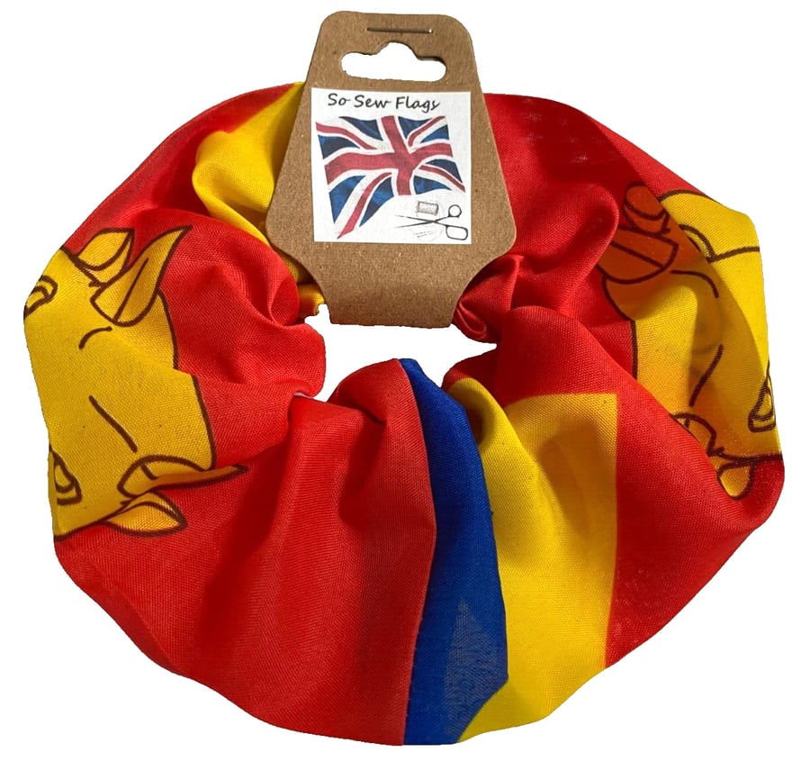 Birmingham Brum Flag Hair Scrunchie Scrunchies Accessory Band Elastic