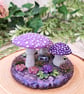 Purple Fantasy Mushroom Ornament - Image 5