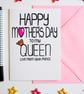 Happy Mother's Day to my Queen Love From Your Prince Mother's Day Card - Image 3