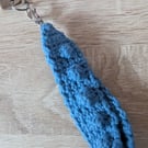 Navy Blue Wristlet Keyring