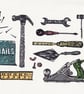 The Repair Shop Lino Print- Colour