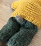 Hand Knitted Bear in Cable Jumper and Trousers - Image 5