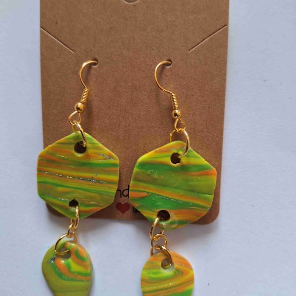 Polymer Clay Earrings. 